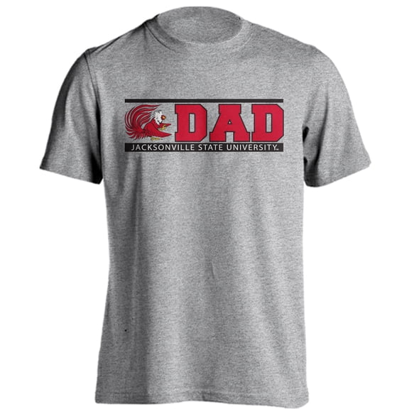 Jacksonville State University Gamecocks Dad Proud Parent Short Sleeve T-Shirt