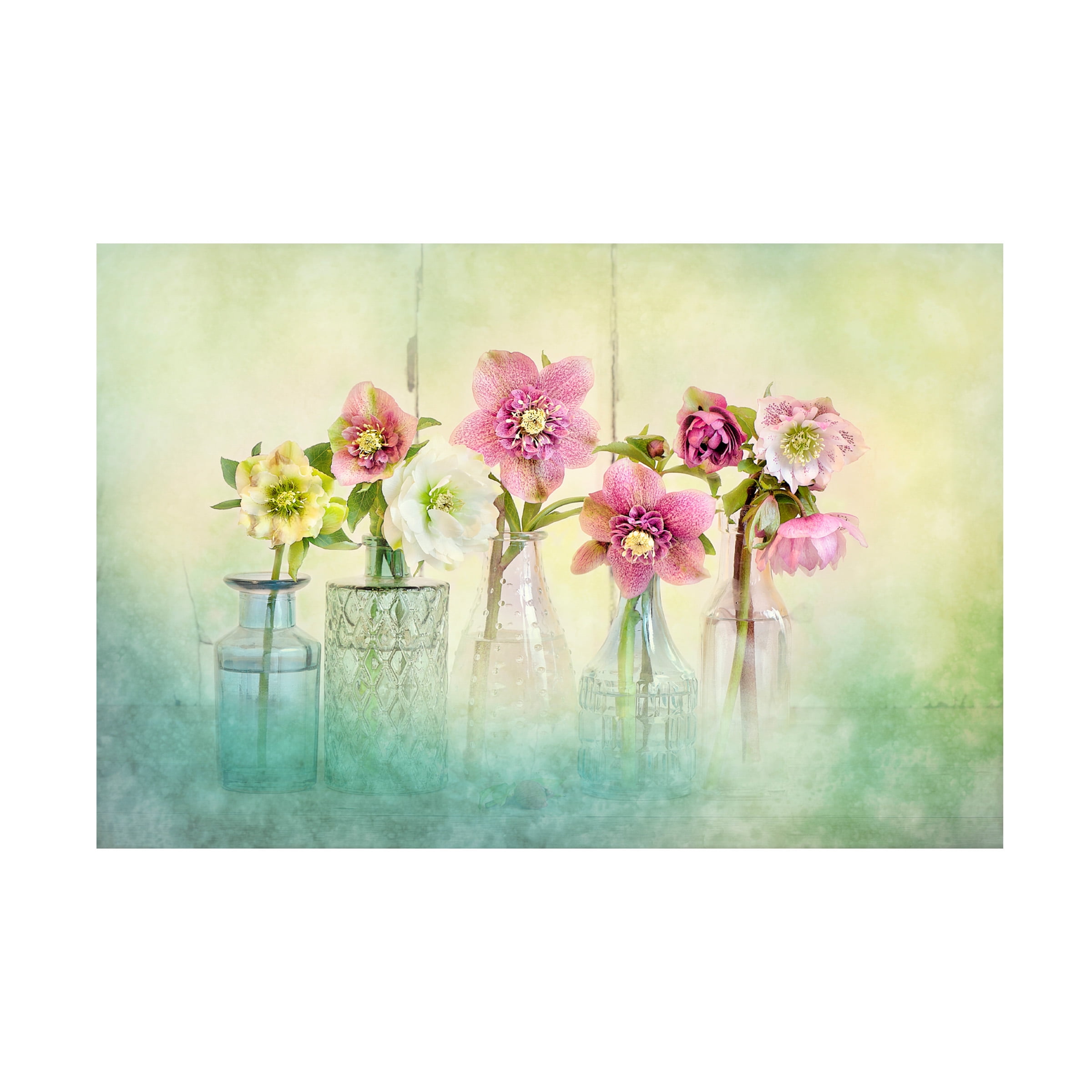 Jacky Parker Springtime Floral Canvas Art Print in Pastel Colors