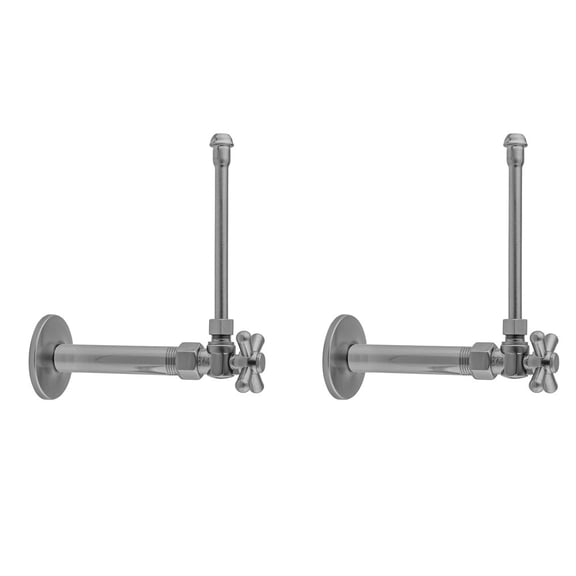 Jaclo 616-62-MBK Quarter Turn Angle Pattern 1/2" Ips X 3/8" O.D. Faucet Supply Kit - Black