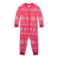 thumbnail image 1 of Jaclyn Infant Red Fair Isle Family Sleep Holiday 2-Piece Pajama Set, Sizes 3-6M to 18M, 1 of 1
