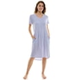 thumbnail image 1 of Jaclyn Intimates Junior Woman's Lush Luxe Short Sleeve Sleepshirt, 1 of 3