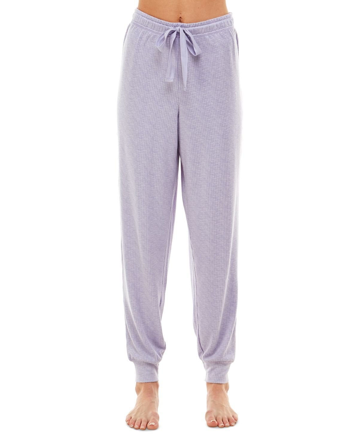 Women s Jaclyn Intimates Ribbed Pull On Jogger Pajama Pants Large Walmart