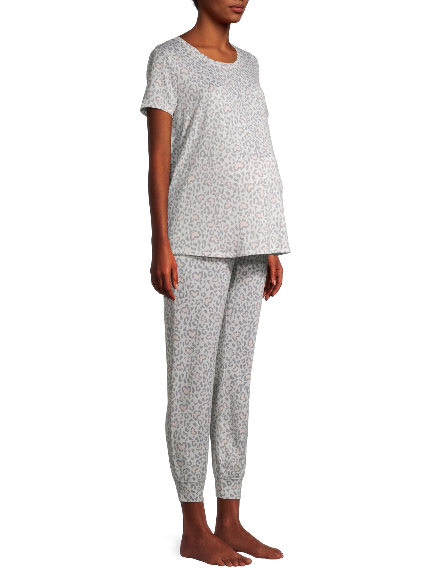 Jaclyn Intimates Relaxed Fit Short Sleeve Round Neck Set (Maternity), 2