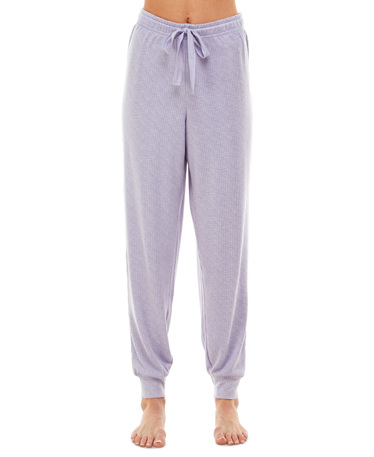 Jaclyn Intimates Womens Ribbed Jogger Pajama Pants,Sweet Purple,Medium ...
