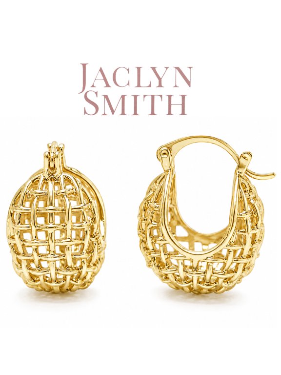 Heavy Hoop Earrings In Gold