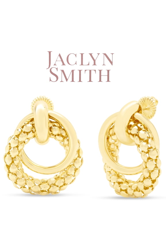 Refined Drop Earrings In Gold