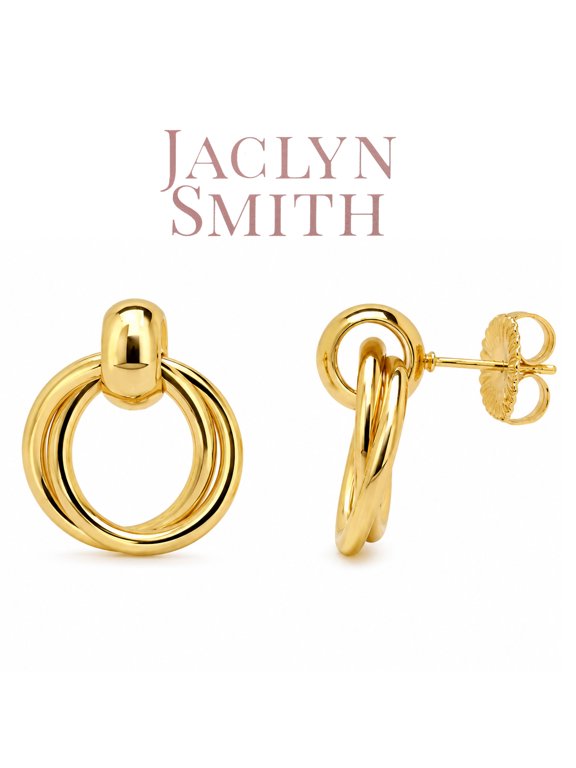 Ring Drop Earrings In Gold