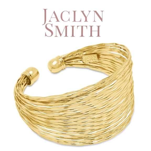Jaclyn Smith Wide Gold Cuff Bracelet