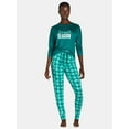 thumbnail image 1 of Jaclyn Women's Print Holiday Sleep Tee and Jogger Pants Pajama Set, 2-Piece, Size S-3X, 1 of 5