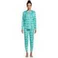 thumbnail image 1 of Jaclyn Women's Print Holiday Sleep Tee and Jogger Pants Pajama Set, 2-Piece, Size S-3X, 1 of 6