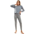 thumbnail image 1 of Jaclyn Women's Raglan Sleep Top and Jogger Set, 1 of 5