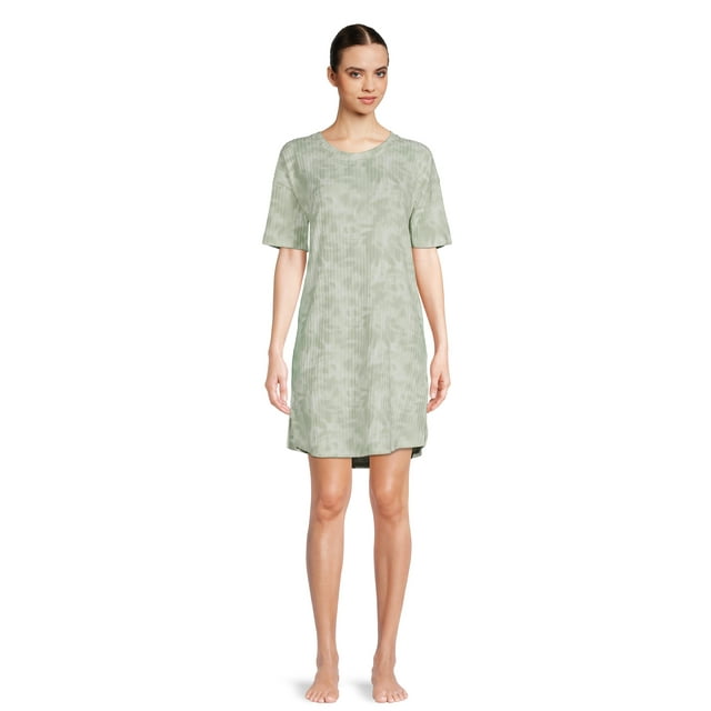 Jamila Women Solid Sleeves Tiered Sleepshirt