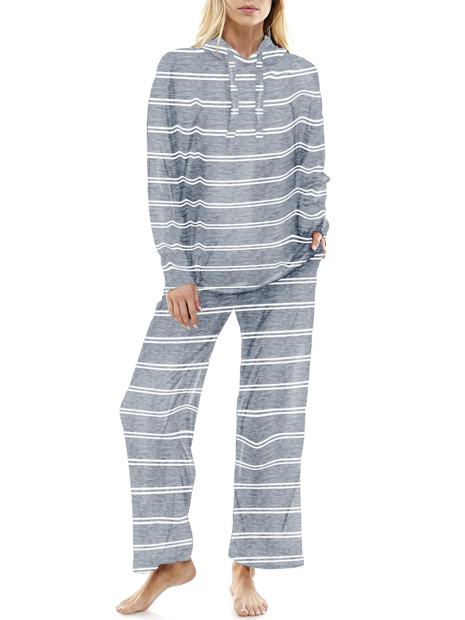 Jaclyn Women’s and Women's Plus Hooded Sweatshirt and Sweatpants Set