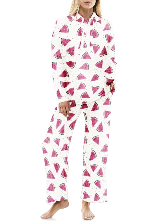 Women’s and Women's Plus Hooded Sweatshirt and Sweatpants Set
