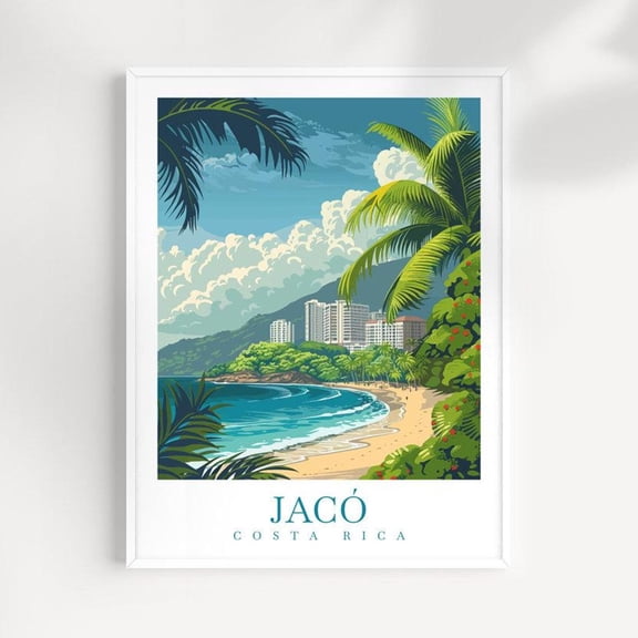 Jaco Costa Rica Wall Art Print Beach Travel Decor Unframed Paper Print