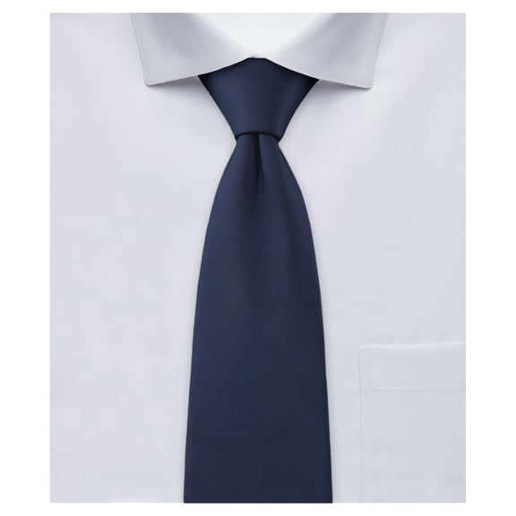 Jacob Alexander 11 inch Young Boys' Ties - Pre-Tied Clip-On Neckties for Kids Formal Wedding Graduation School Uniforms - Navy Blue