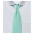 thumbnail image 1 of Jacob Alexander Boy's 11" Pretied Ready Made Solid Color Zipper Tie - Aqua, 1 of 7