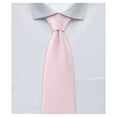 thumbnail image 1 of Jacob Alexander Boy's 11" Pretied Ready Made Solid Color Zipper Tie - Bridal Pink, 1 of 7