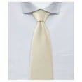 thumbnail image 1 of Jacob Alexander Boy's 11" Pretied Ready Made Solid Color Zipper Tie - Champagne, 1 of 7