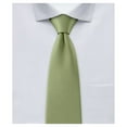 thumbnail image 1 of Jacob Alexander Boy's 11" Pretied Ready Made Solid Color Zipper Tie - Olive, 1 of 7