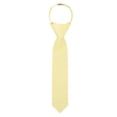 thumbnail image 1 of Jacob Alexander Boy's 11" Pretied Ready Made Solid Color Zipper Tie - Yellow, 1 of 7