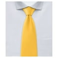 thumbnail image 1 of Jacob Alexander Boy's 14" Pretied Ready Made Solid Color Zipper Tie - Canary, 1 of 7