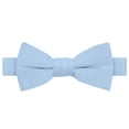 thumbnail image 1 of Jacob Alexander Boy's Kids Pretied Banded Adjustable Solid Color Bowtie - Sky, 1 of 4