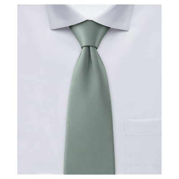Jacob Alexander Boy's Prep Solid Color Self-Tie Regular Length Neck Tie - Dusty Sage