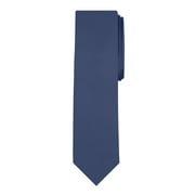 Jacob Alexander Boy's Regular Self Tie Prep Solid Color Necktie - Steel Blue