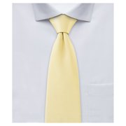 Jacob Alexander Boy's Regular Self Tie Prep Solid Color Necktie - Yellow