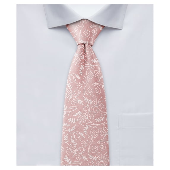 Jacob Alexander Boys' Prep Floral Regular Self-Tie Cotton Neck Tie - Dusty Rose