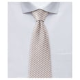 thumbnail image 1 of Jacob Alexander Boys' Prep Seersucker Striped Pattern Regular Self-Tie Neck Tie - Beige, 1 of 8