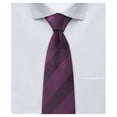 thumbnail image 1 of Jacob Alexander Boys' Prep Solid Color Tonal Stripe Neck Tie - Plum, 1 of 2