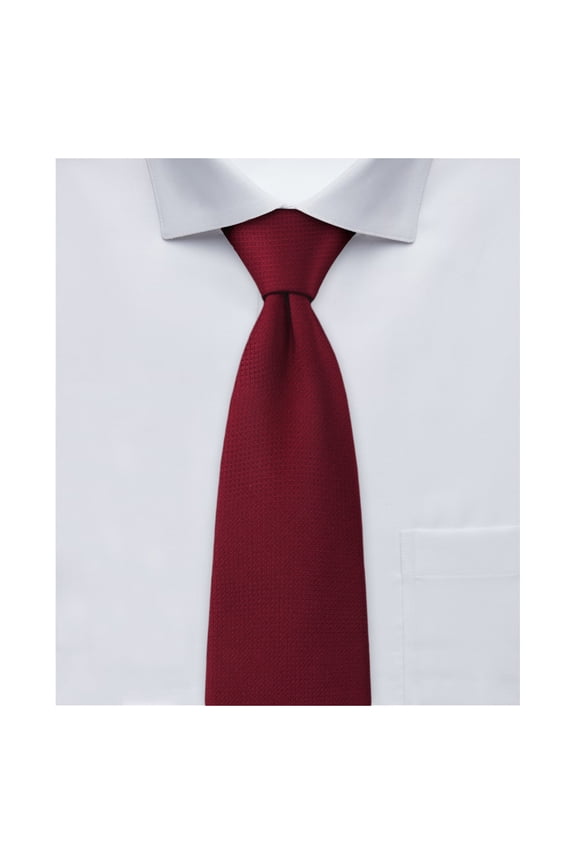 Boys' Prep Woven Subtle Mini Squares Regular Self-Tie Neck Tie - Burgundy
