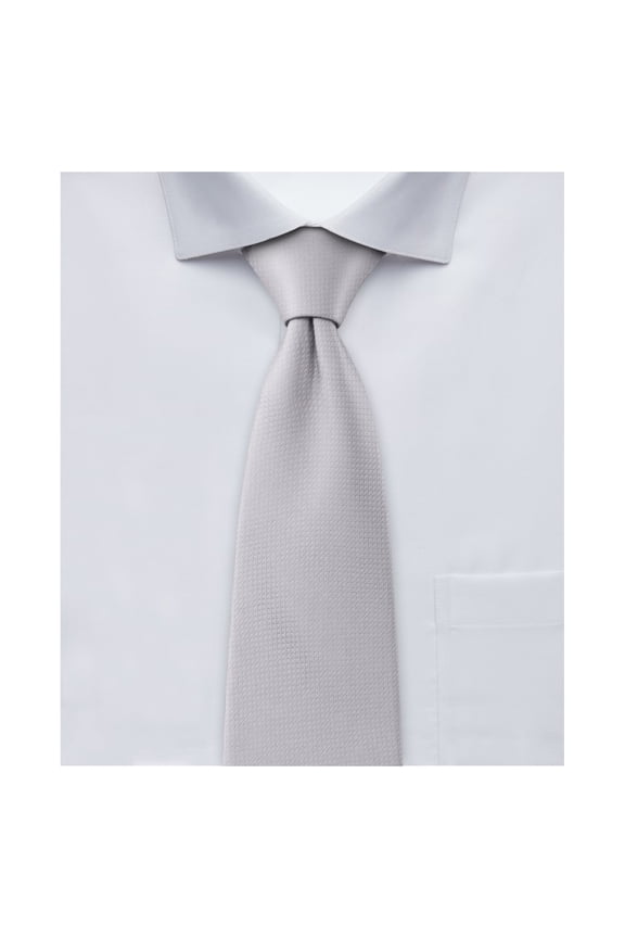 Boys' Prep Woven Subtle Mini Squares Regular Self-Tie Neck Tie - Silver