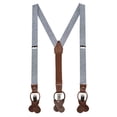 thumbnail image 1 of Jacob Alexander Boys' Seersucker Striped Pattern Suspenders - Navy Blue, 1 of 7