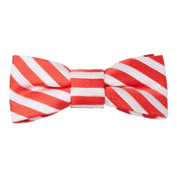 Jacob Alexander Infant Merry Christmas Candy Cane Red White Stripe Clip-On Bow Tie