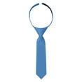thumbnail image 1 of Jacob Alexander Infant's Toddler's 8 inch Solid Color Pre-Tied Hook and Loop Band Tie - Ocean, 1 of 6