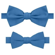 Jacob Alexander Matching Father Son Men's Boy's Bow Tie Set - Cornflower Blue