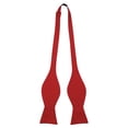 thumbnail image 1 of Jacob Alexander Men's Solid Color Extra Large Self-Tie Bow Tie - Red, 1 of 4