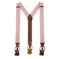 thumbnail image 1 of Jacob Alexander Men's Floral Cotton Suspenders - Dusty Rose, 1 of 6