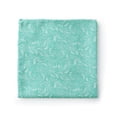 thumbnail image 1 of Jacob Alexander Men's Floral Pocket Square Handkerchief Hanky - Turquoise, 1 of 5