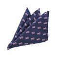 thumbnail image 1 of Jacob Alexander Men's Pink Ribbon Breast Cancer Awareness Pattern Pocket Square Handkerchief Hanky, 1 of 3