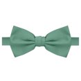 thumbnail image 1 of Jacob Alexander Men's Pre-Tied Banded Adjustable Solid Color Bow Tie - Seafoam, 1 of 4