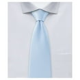 thumbnail image 1 of Jacob Alexander Men's Pre-Tied Ready Made Solid Color Clip-On Neck Tie - Sky Blue, 1 of 8