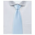 thumbnail image 1 of Jacob Alexander Men's Pre-Tied Ready Made Solid Color Clip-On Neck Tie - Sky Blue, 1 of 7