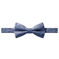 thumbnail image 1 of Jacob Alexander Men's Floral Pre-tied Adjustable Banded Bow Tie - Slate Blue, 1 of 6
