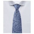 thumbnail image 1 of Jacob Alexander Men's Floral Regular Length Neck Tie - Slate Blue, 1 of 7