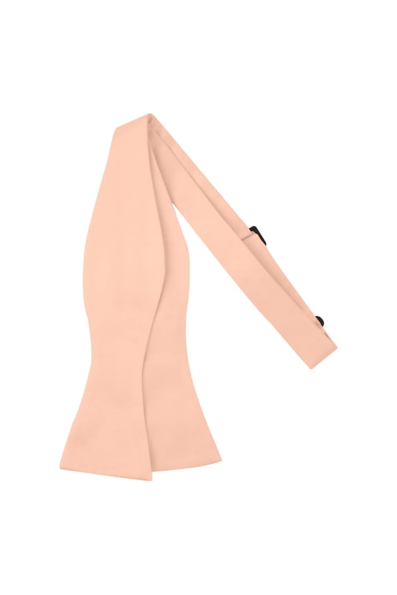 Men's Solid Color Traditional Freestyle Self-Tie Bow Tie - Peach