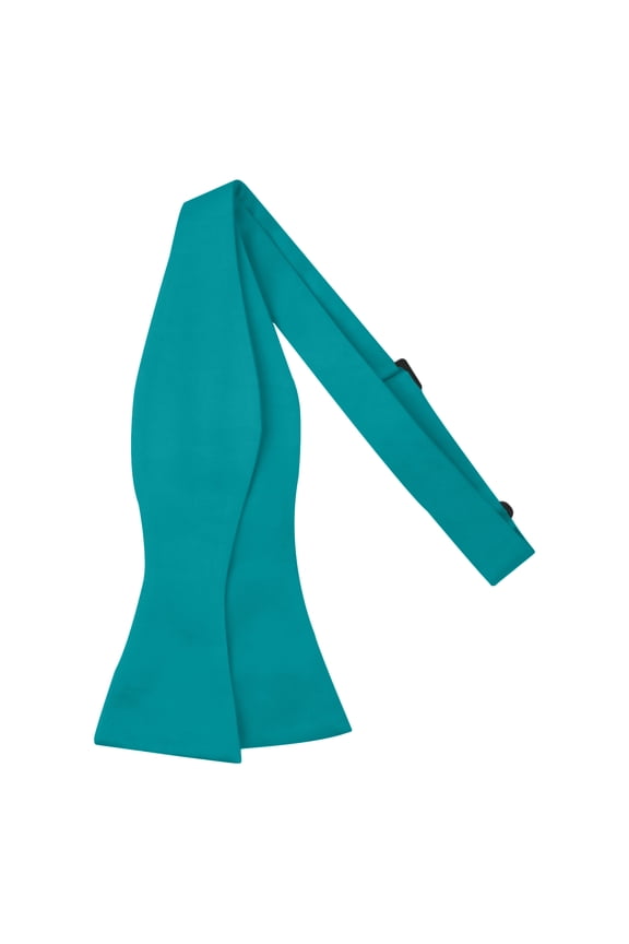 Men's Solid Color Traditional Freestyle Self-Tie Bow Tie - Teal